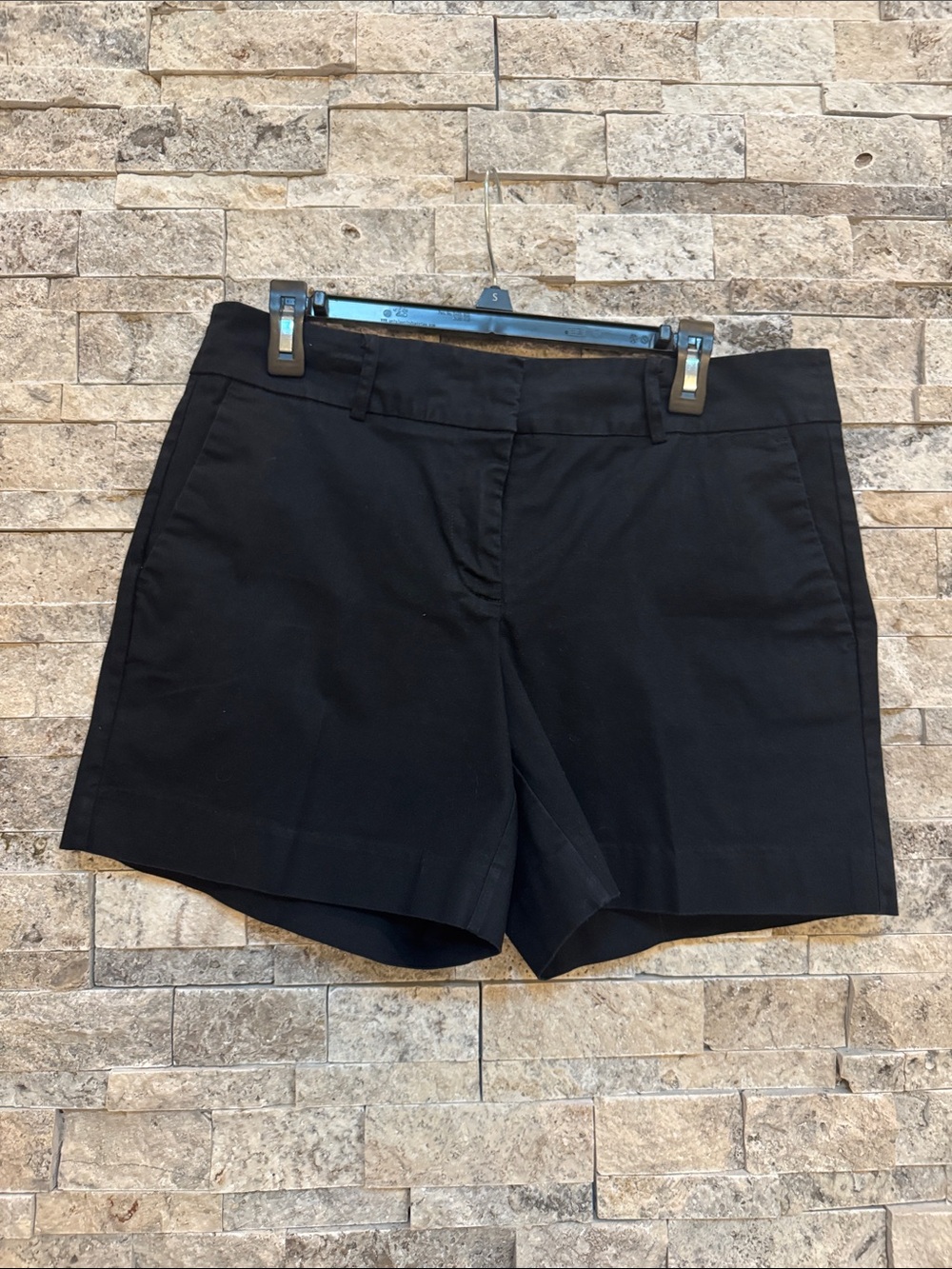 Ann Taylor Factory Black Tailored Bermuda Shorts